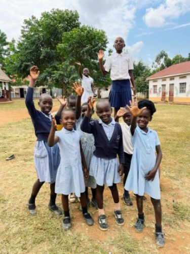 Children ready for the new term June 2023